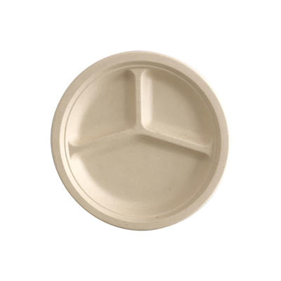 Three Compartment Bio Disposable Food Plate